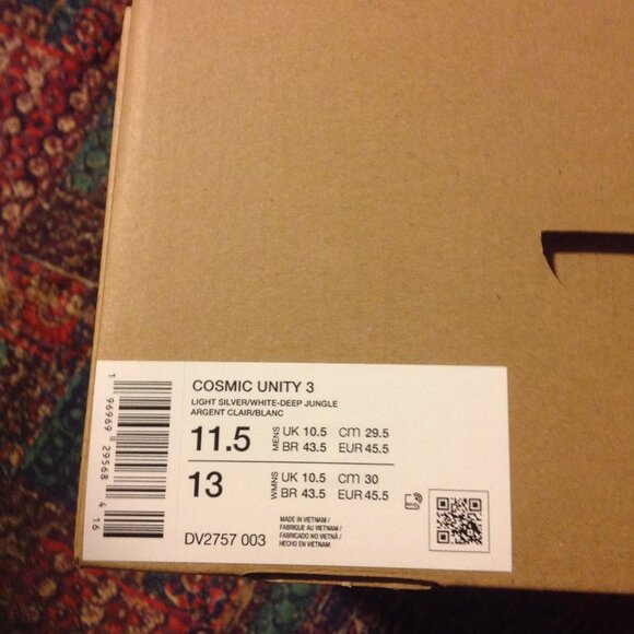 Nike Men's Cosmic Unity 3 Multicolor Sneakers - 11.5 - New in Box - Picture 10 of 11